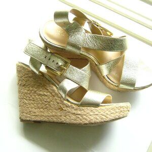 Michael Kors Metallic Gold Strappy Sandal